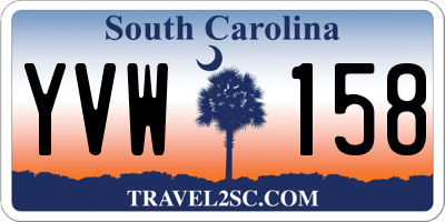 SC license plate YVW158