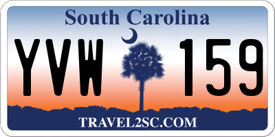 SC license plate YVW159