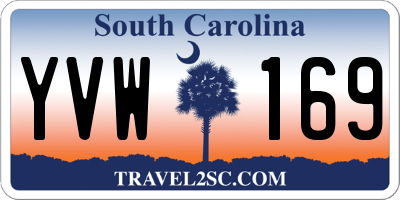 SC license plate YVW169