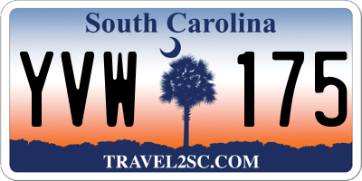 SC license plate YVW175