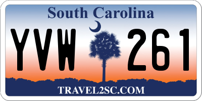 SC license plate YVW261