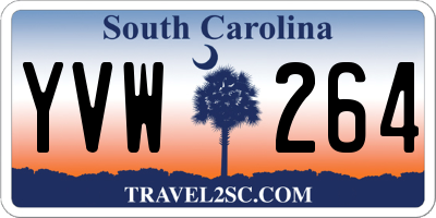 SC license plate YVW264