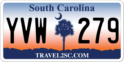SC license plate YVW279