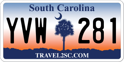 SC license plate YVW281