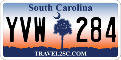 SC license plate YVW284