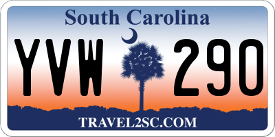 SC license plate YVW290