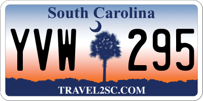 SC license plate YVW295