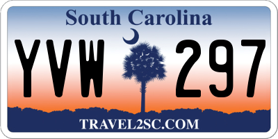 SC license plate YVW297