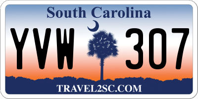 SC license plate YVW307