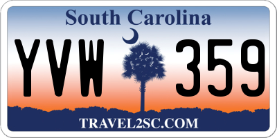 SC license plate YVW359