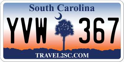 SC license plate YVW367