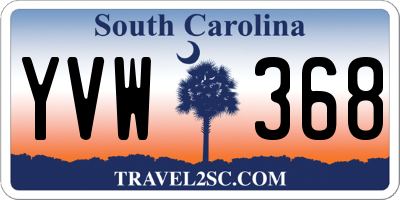 SC license plate YVW368