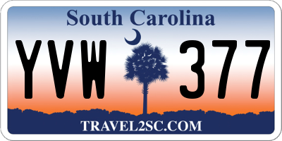 SC license plate YVW377