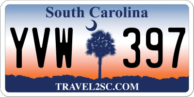 SC license plate YVW397