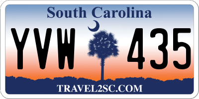 SC license plate YVW435