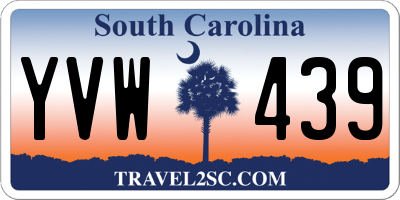 SC license plate YVW439
