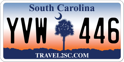 SC license plate YVW446