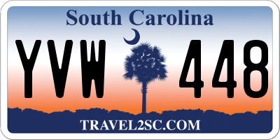 SC license plate YVW448