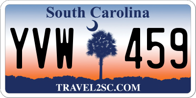 SC license plate YVW459