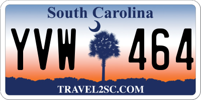 SC license plate YVW464