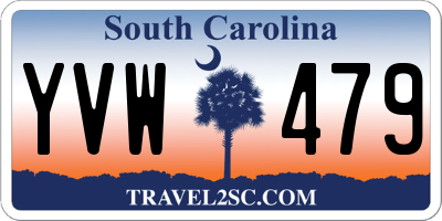 SC license plate YVW479