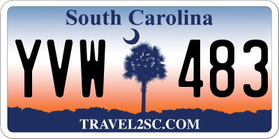 SC license plate YVW483