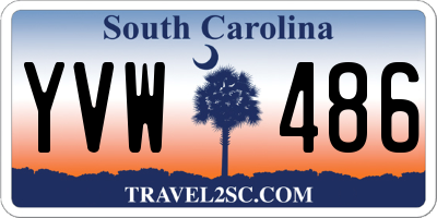 SC license plate YVW486