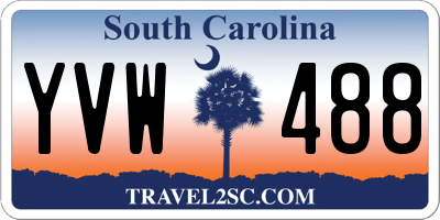 SC license plate YVW488