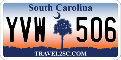 SC license plate YVW506