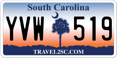 SC license plate YVW519