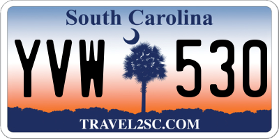 SC license plate YVW530