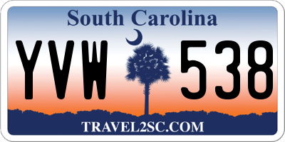 SC license plate YVW538