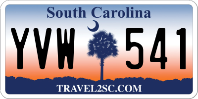 SC license plate YVW541