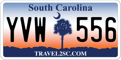 SC license plate YVW556