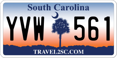 SC license plate YVW561