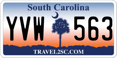 SC license plate YVW563