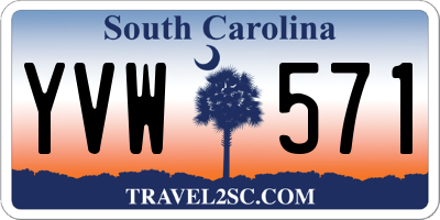 SC license plate YVW571