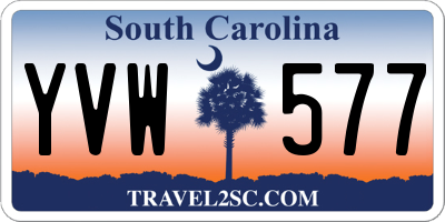 SC license plate YVW577
