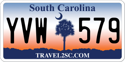 SC license plate YVW579