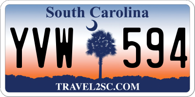 SC license plate YVW594