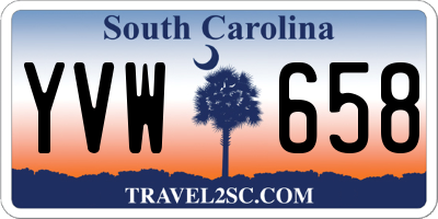 SC license plate YVW658