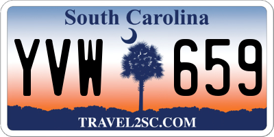 SC license plate YVW659