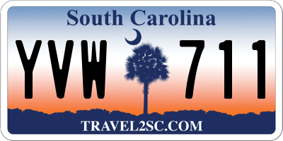 SC license plate YVW711
