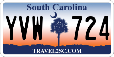 SC license plate YVW724