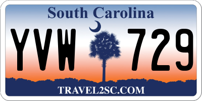 SC license plate YVW729