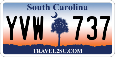 SC license plate YVW737