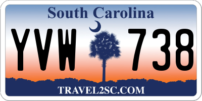 SC license plate YVW738