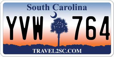 SC license plate YVW764