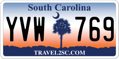 SC license plate YVW769