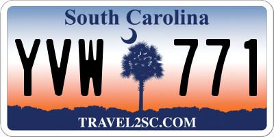 SC license plate YVW771